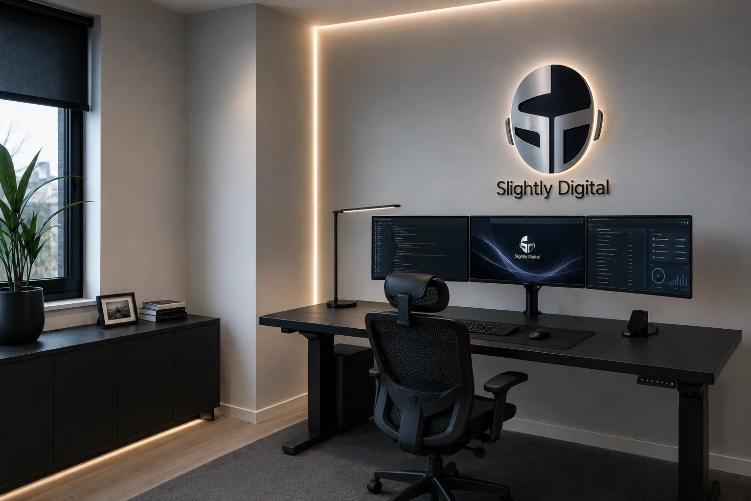 The Slightly Digital studio workspace in Toronto